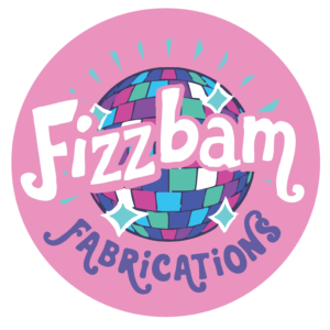 Glitter Fizzbam Sticker 3x3
