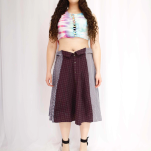 Collared Button Up Skirt