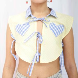 Heart clown collar and cuffs