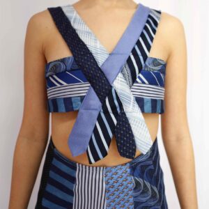 Reversible Corset Necktie Top