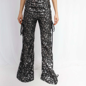 Disco Lace Up Flares