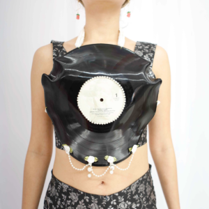 Pearly White Wearable Record Album Top